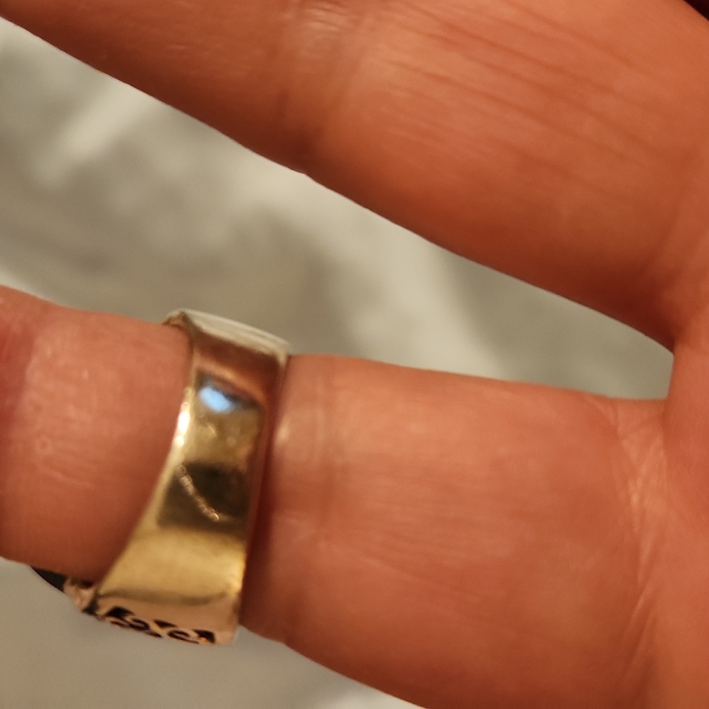 VINTAGE TIGERS 🐅 EYE STERLING, MARCASITE  RING Owned FOR 35 YEARS.PRICE IS FIRM - Picture 4 of 4